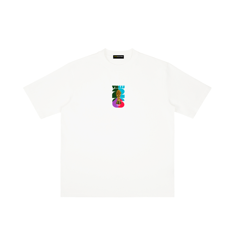 - CR7 Crumple Gold Card - Drop Shoulder T-shirt (White)