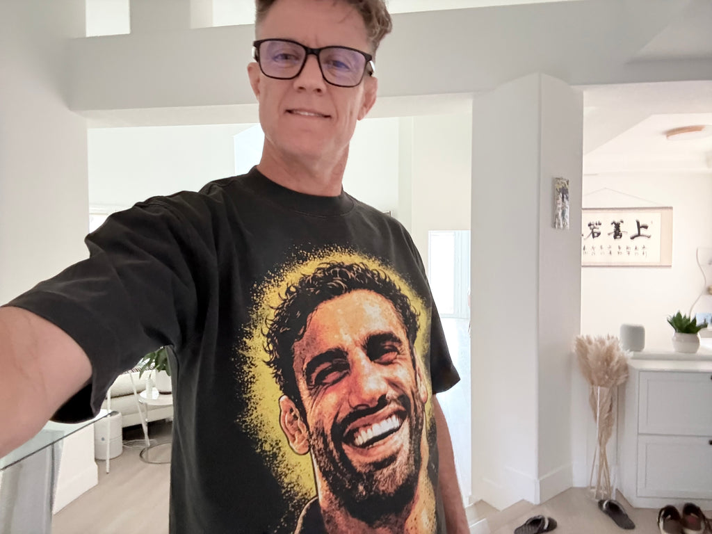 Faces of jiu Jitsu (LO) - Vintage Wash Drop Shoulder T-shirt
