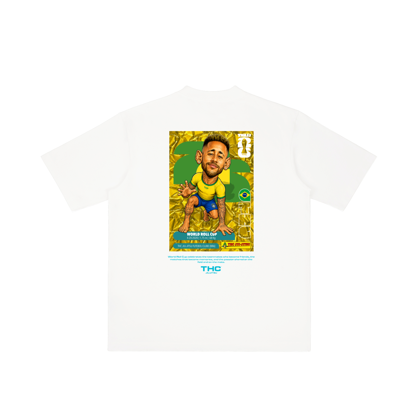 - NEY Crumple Gold Card - Drop Shoulder T-shirt (White)