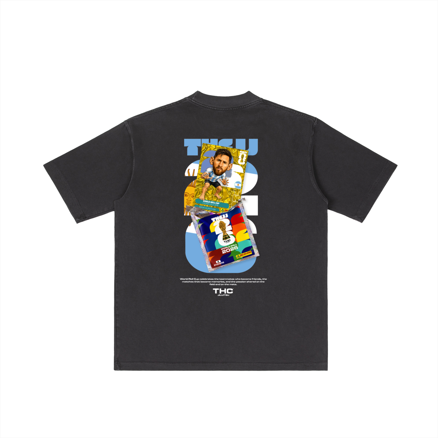 - Messi Crumple Gold Card - Drop Shoulder T-shirt