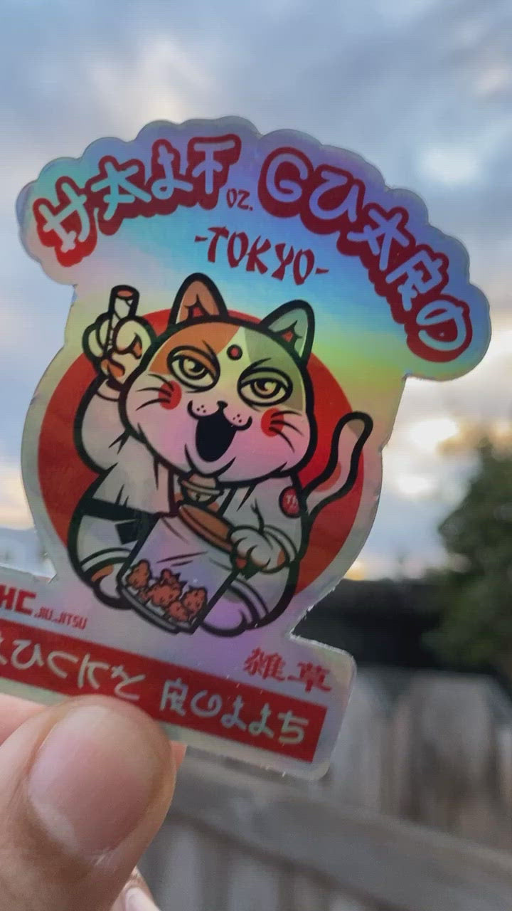 THC Half oz. Guard (Lucky Rolls) - 3" x 3" Holographic Sticker